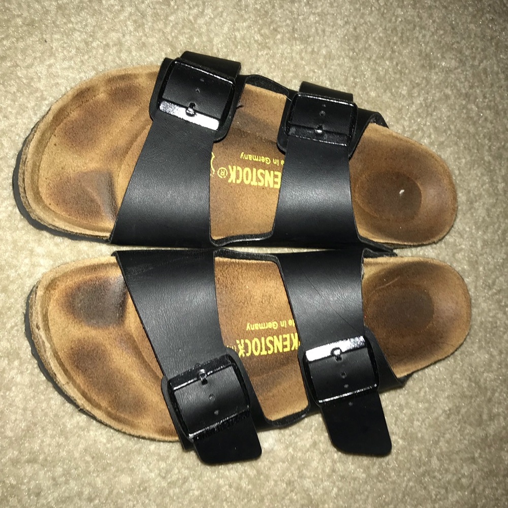 Black Birkenstock Arizona (two strapped)